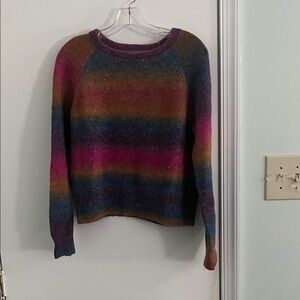 BB Dakota Vibrant Striped Crew Neck Sweater